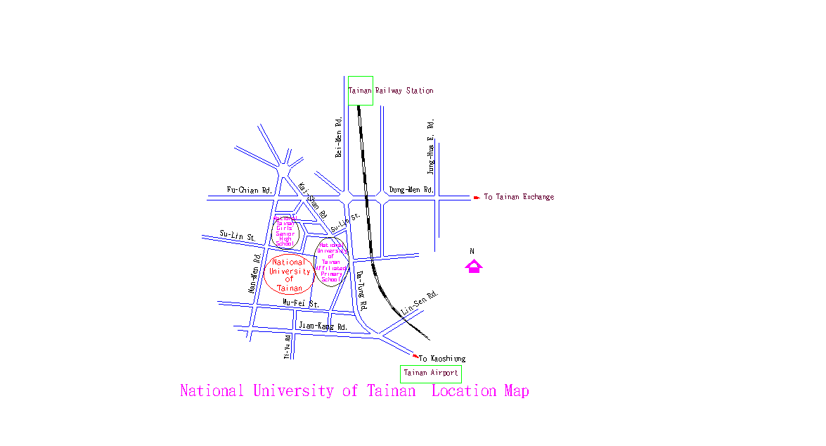 Route Map of NUTN-English